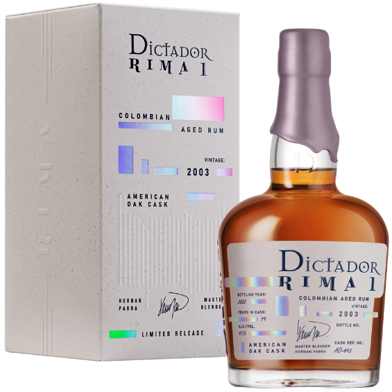 Rum Rima AO 2003 0.7L 43 %, Dictador